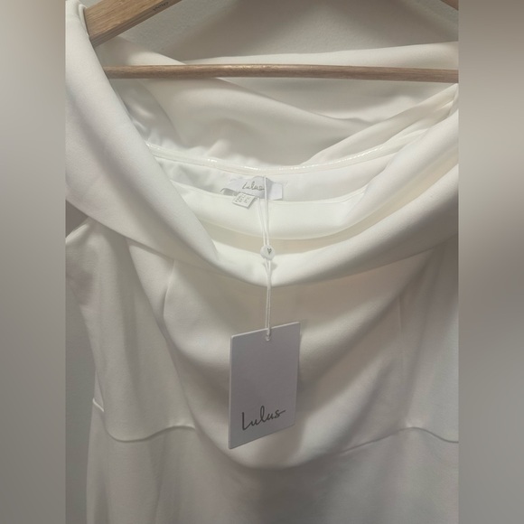 Lulu's Elegant White Strapless Dress - Picture 8 of 8